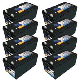 Kit 8 Baterias Estacionarias Moura 234Ah 12V (antiga 220Ah) - 12MS234