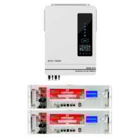 Kit Backup Anern EVO 10,2kW 48/220V com 2 Bateria Solar Litio 100Ah Unipower