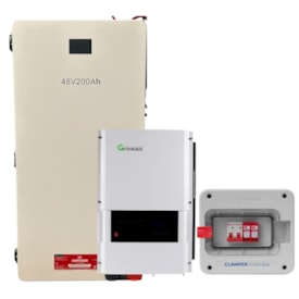 Kit Backup Growatt 48V/127V com Bateria Solar de Lítio 200Ah Unipower