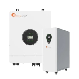 Kit Backup Inversor 8kW 48/220 e bateria Litio Felicity 17,5kW