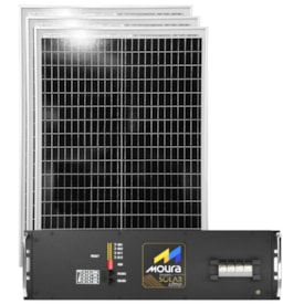 Kit Bateria de Lítio 100Ah 24V Moura com 3 Placas 60W