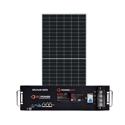  Kit Bateria de Lítio 100Ah 48V GetPower FW Deye e Painel de 585W