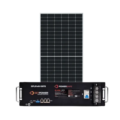 Kit Bateria de Lítio 100Ah 48V GetPower FW Deye e Painel de 585W