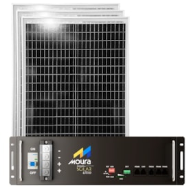 Kit Bateria de Lítio 100Ah 48V Moura com 3 Placas 60W