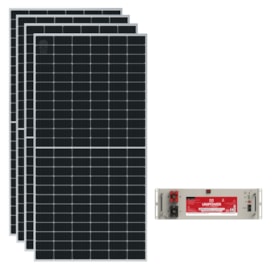 Kit Bateria de Lítio Unipower 100Ah 48V e 4 Painel Solar 585W