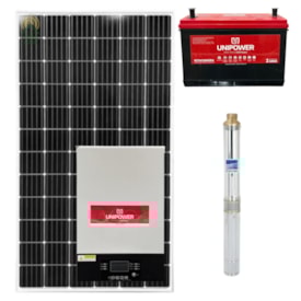 Kit Bomba Ebara 1,5 Cv Monofásica 220V Inversor 48V/220V e Bateria Unipower
