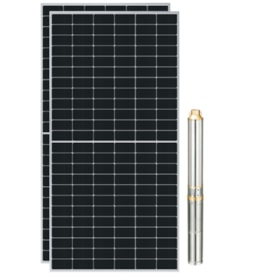 Kit Bomba Solar 580W 65MCA 2800L/h Lepono