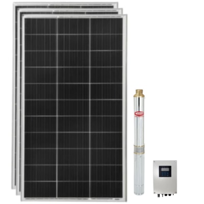 Kit Bomba Solar Ebara Até 3000l/h 32MCA 300W 24V