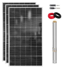Kit Bombeamento Solar 270W 42MCA 2800L/h Lepono