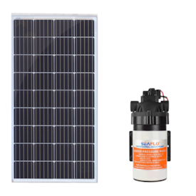 Kit Bombeamento Solar 310W Resun Bomba Seaflo  408L/h a 360L/h