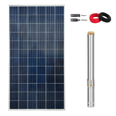 Kit Bombeamento Solar 330W para Fazendas 2800l/h Lepono 270W