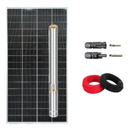 Kit Bombeamento Solar 340W para Cisternas 3200l/h Lepono 750W