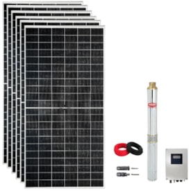 Kit Bombeamento Solar Até 4000l/h 184MCA 1500W 180V Ebara