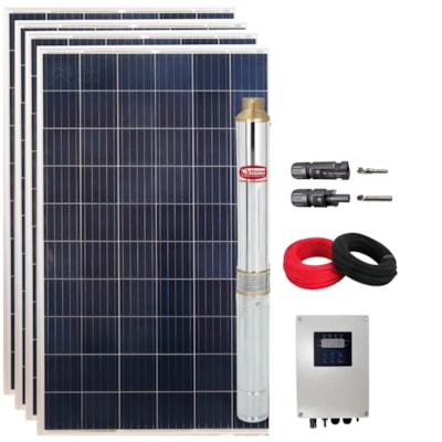 Kit Bombeamento Solar Palito 1500W 192V 213MCA com Drive Ebara