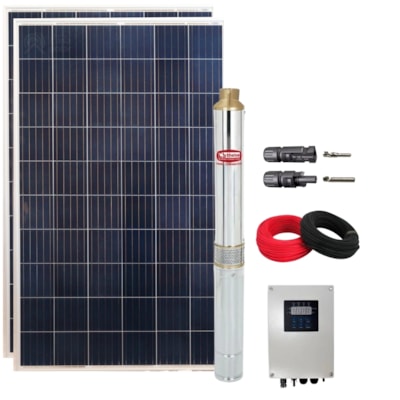 Kit Bombeamento Solar Palito 270W 44V 30MCA com Drive Ebara