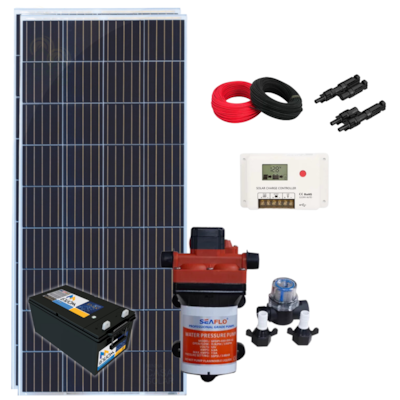 Kit Bombeamento Solar para Cervejaria Seaflo 41MCA com Bateria Moura