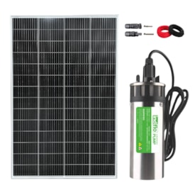 Kit Bombeamento Solar Submersa até 70MCA 390L/hora 24V Indflo