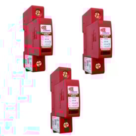 Kit C/ 3 Protetor de Surto DPS CA 175V 20kA Clamper Front