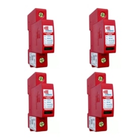 Kit C/ 4 Protetor de Surto DPS CA 175V 20kA Clamper Front