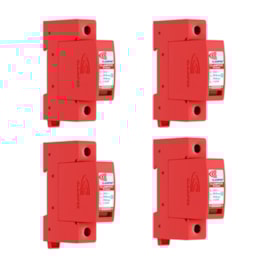 Kit C/ 4 Protetor de Surto DPS CA 275V 20kA Clamper Front