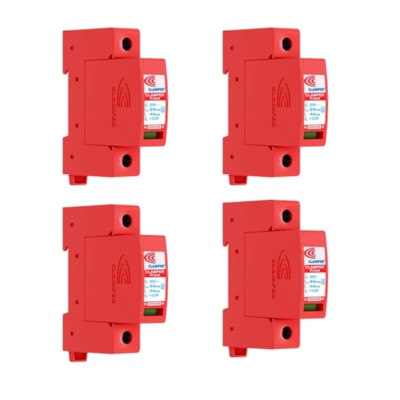 Kit C/ 4 Protetor de Surto DPS CA 275V 20kA Clamper Front