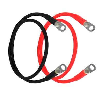 Kit Cabos de Ligação em Paralelo 16mm 1m Vermelhor e Preto