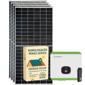 Kit Energia Solar 300kwh Mês com Homologação Brasil