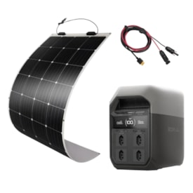 Kit Estação de Energia Ecoflow Delta 3 127V 1800W com Painel 250W