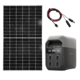 Kit Estação de Energia Ecoflow Delta 3 127V 1800W com Painel 465W