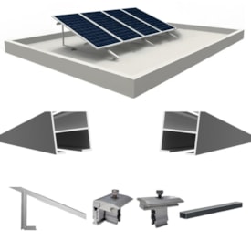 Kit Fixação Painel Solar até 580W Em Laje 25º Romagnole
