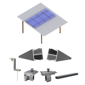 Kit Fixação Painel Solar até 620W Telha Ondulada Romagnole