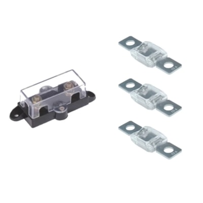 Kit Fusível Mega 175A c/ 3 Unidades + Porta Fusível MEGA CC