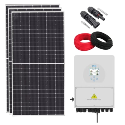 Kit Gerador Solar 252 kW/mês Residencial Inversor 220v Deye