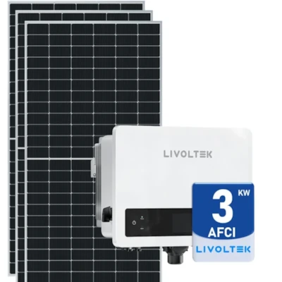 Kit Gerador Solar Hibrido 200kWh/mês ou 1,7kWp Livoltek 3kW Mono 220V