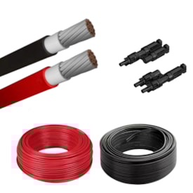 Kit Ligação Painel Solar 10 metros de Cabo Com Conector MC4y