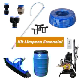 Segunda imagem do produto Kit Limpeza Essencial p/ Painel Solar com Bomba de Água PVClean - ESSENC24M