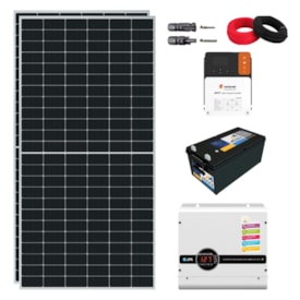 Kit Off-Grid 4720W/dia com Inversor 24V/127V e Bateria 234Ah