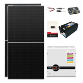 Kit Off Grid Canadian 976W/h com Bateria Moura e Inversor JFA 3000W 48V/220V