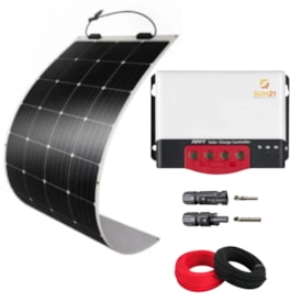 Kit Painel 250W Flexível Para Caminhão Geladeira 24V