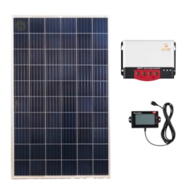  Kit Painel 280w Controlador MPPT 20A Medidor Sun21 