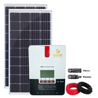 Kit Painel 310W Resun Controlador Solar 30a M3024 Sun21 Mppt
