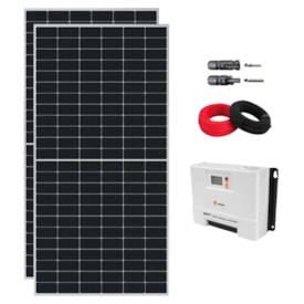 Kit Painel Monocristalino 610W e Controlador 60A 24V/48V