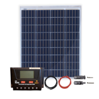 Kit Painel Placa Solar 80w Iluminação para 4 lâmpadas 10w Kit Painel Placa Solar 80w Iluminação para 4 lâmpadas 10w