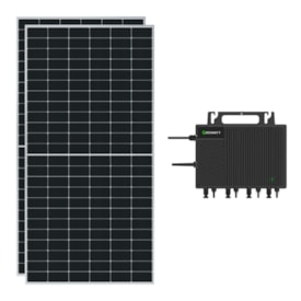 Kit Painel Solar 140kWh/mês Microinversor Growatt 2kW 220V
