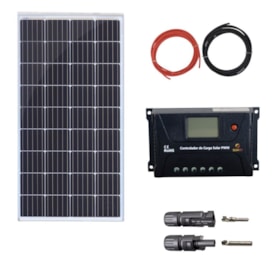 Kit Painel Solar 150W/155w Resun Controlador PWM 20A