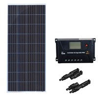 Kit Painel Solar 150w Com Controlador 20A Sun21 Conector MC4Y