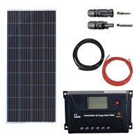 Kit Painel Solar 150W Resun Controlador PWM 10A