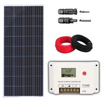 Kit Painel Solar 150W Resun Controlador SRNE 20A PWM 12V/24V Kit Painel Solar 150W Resun Controlador SRNE 20A PWM 12V/24V