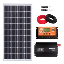 Kit Painel Solar 155W com Inversor Hayonik 300W 12V/127V