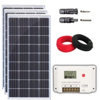 Kit Painel Solar 155W Resun Controlador SRNE 20A PWM 24V Kit Painel Solar 155W Resun Controlador SRNE 20A PWM 24V